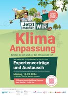 Jetzt machen wir - Klimaanpassung Plakat