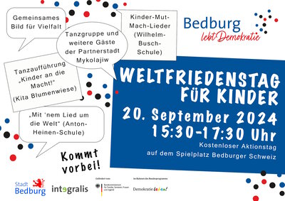 Plakat Weltkinder- und Weltfriedenstag