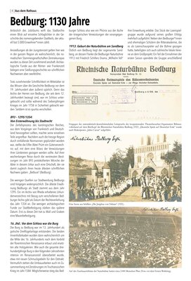 Bedburg: 1130 Jahre (1)