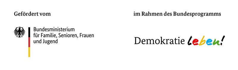 Bundesprogramm Demokratie Leben! - Förderer BMFSFJ und DL 