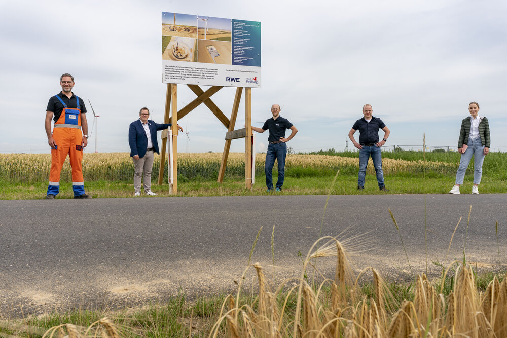 Windpark-Baustelle Bedburg A 44n