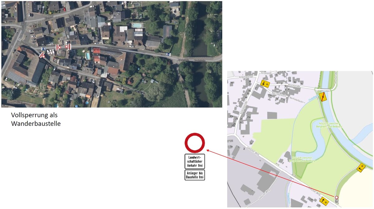 Vollsperrung Am Finkelbach - VZ-Plan