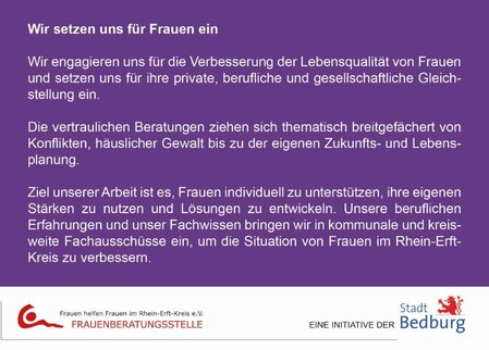 Frauenberatungsstelle Flyer hinten