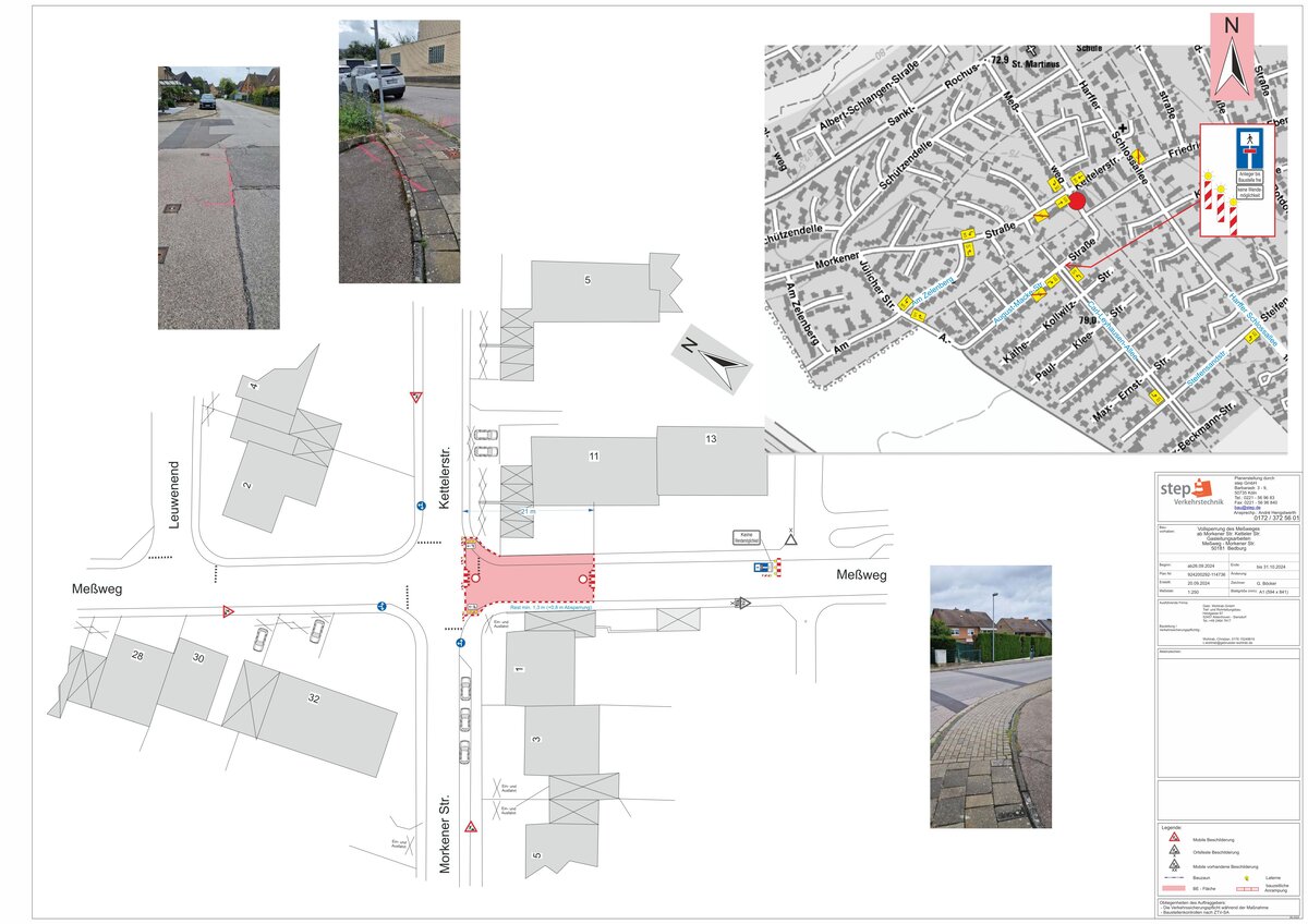 Vollsperrung Meßweg VZ-Plan